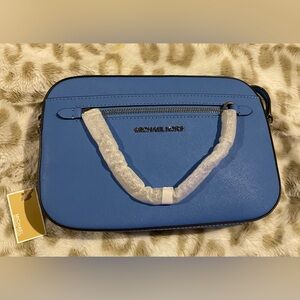 ✨ Michael Kors Blue Leather Crossbody New With Tags ✨